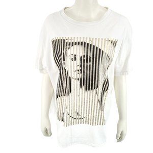 Aeropostale White Graphic Tee Shirt Size L